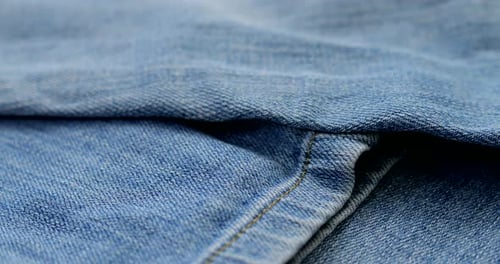 Blue jeans close up