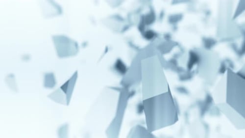 Abstract Geometric Shapes Floating Background Loop