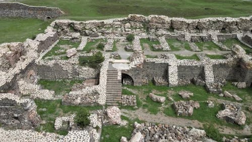 ancient castle ruins in ERZURUM