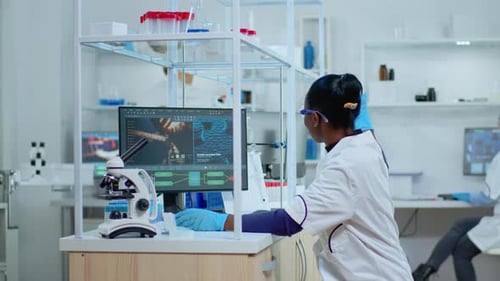 Scientists Celebrate Medical Research Breakthrough in Laboratory