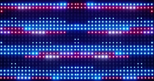 Dynamic Geometric LED Light Wall Background Pattern