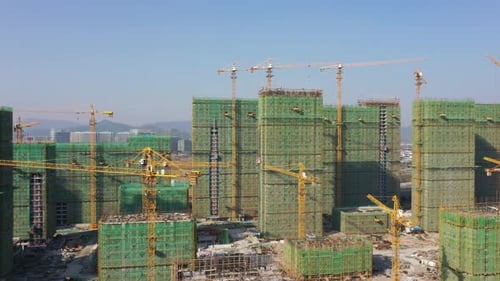 Obra en construcción en la ciudad