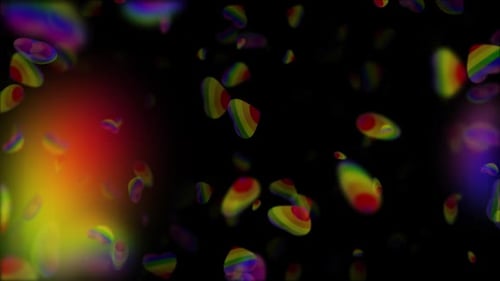 Rainbow Hearts Flying Loop