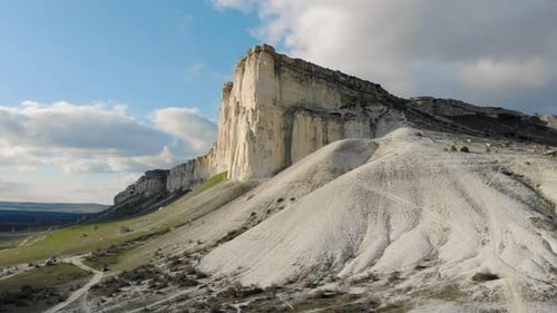 Aerial View of the White Rock Crimean Peninsula