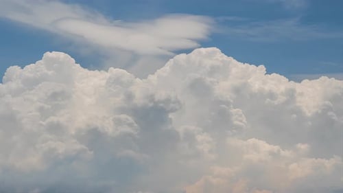 Blue sky white clouds. 4K Time lapse, beautiful sky with clouds background, Sky with clouds