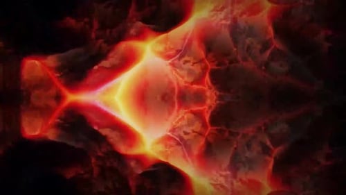 Abstract Fiery Energy Portal Loop Background