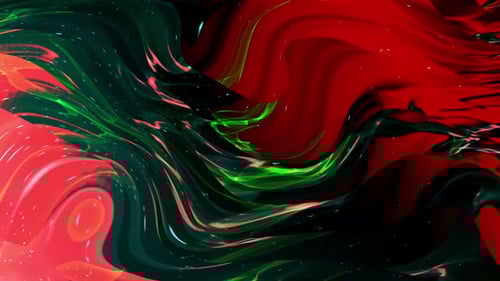 Dynamic Abstract Glowing Liquid Waves Background
