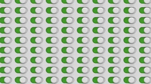 Seamless Loop of Modern Digital UI Toggle Switches