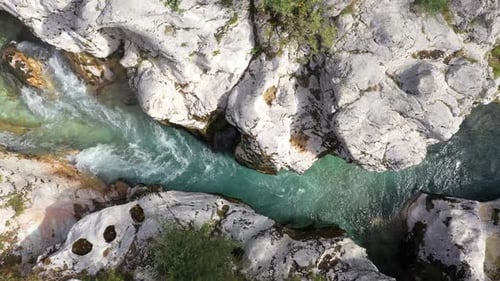 Mountains River Soca in the Triglav National Park