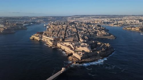 Aerial View of Valletta, Malta