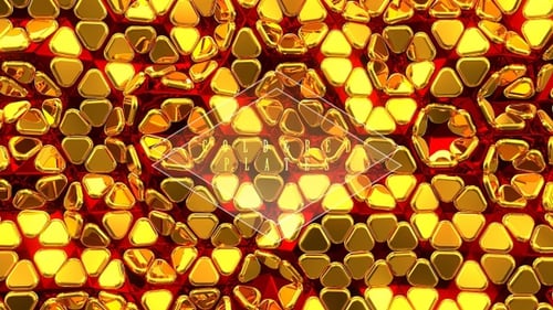 Gold And Red Plates