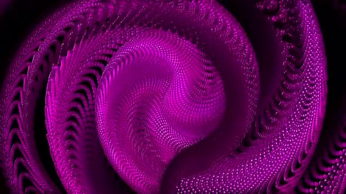 Abstrakte rosa drehende Partikel