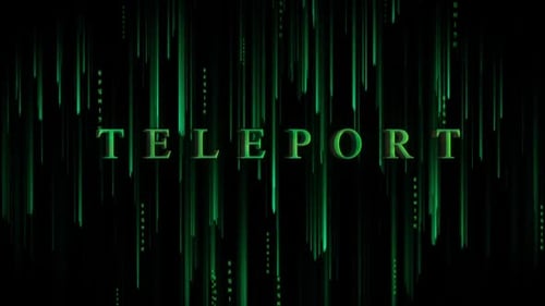 Digitaler Cyber-Hintergrund-Teleport