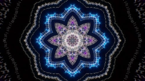 Neon Kaleidoscope VJ Lights Loop 4K 02