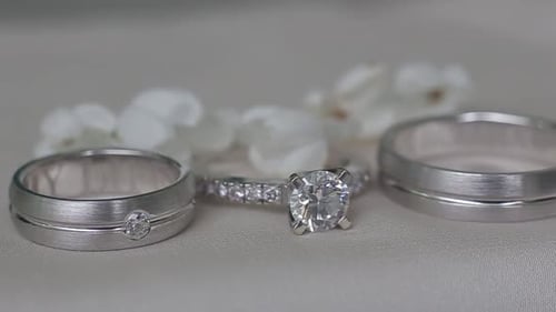 Elegant Wedding Rings Symbolizing Love and Commitment