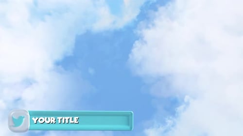Animated Twitter Social Media Lower Third Title Bar
