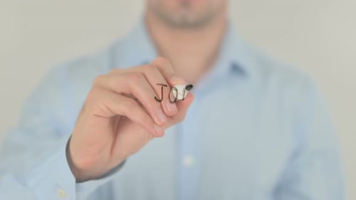 Stellenangebote, Schreiben auf transparentem Bildschirm