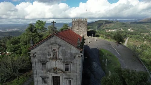 Medieval Castle in Mountains