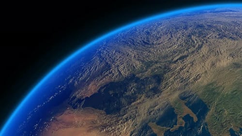 Earth Realistic Clouds Europe