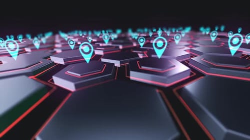 3D Hexagon background (loopable)
