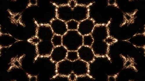 Vj Loop Gold Neon kaleidoscope