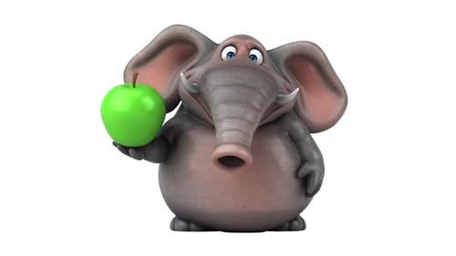 Lustiger Elefant - 3D-Animation