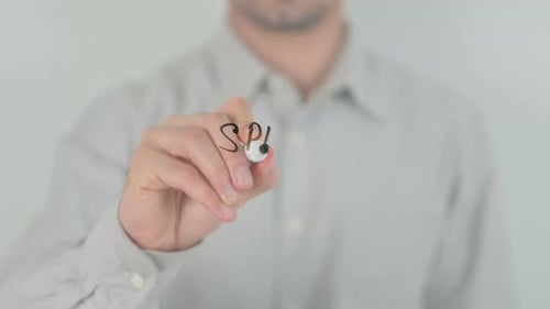Man Writes 'Special Offer' With Marker