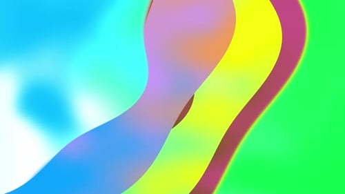 Smooth Colorful Abstract Fluid Waves Loop Background Animation