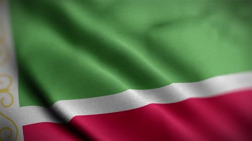 Realistic Waving Fabric Flag Loop Animation