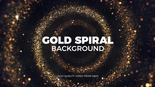 Golden Glitter Particles Swirl Logo Reveal Opener