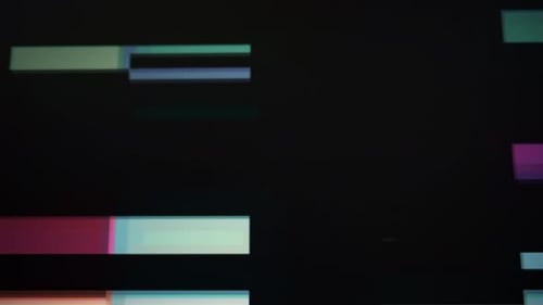 Lost signal VHS glitches and static noise color background with light TV and monitor static lines ar