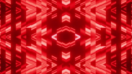 Fundo vermelho do caleidoscópio do partido Vj Loop 4K