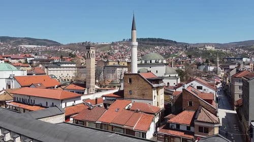 Aerial View Of Sarajevo City