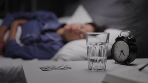 Woman with Sleeping Disorder