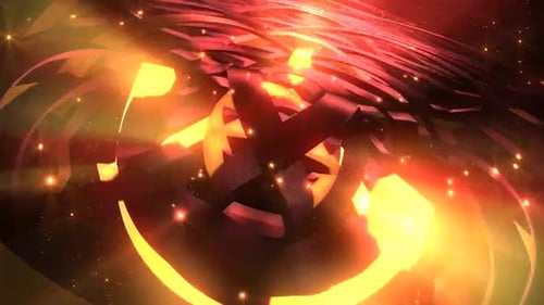 Abstract Glowing Energy Orb Reveal Loop Background