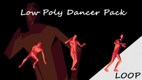 Pack danseur Low Poly