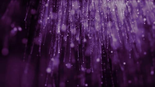 Abstract Purple Particle Trails Shimmering Background