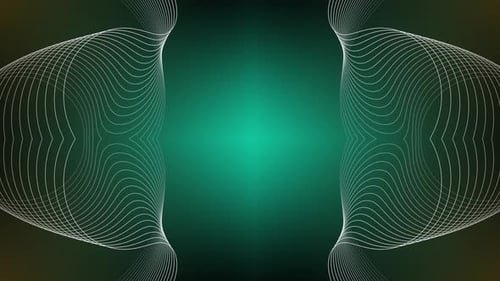 Abstract Flowing Wavy Lines Pattern Background Loop