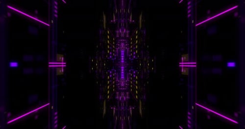 Seamless loop of abstract futuristic technological background