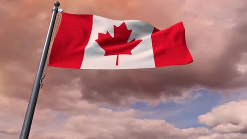 Flagge Kanadas 4K