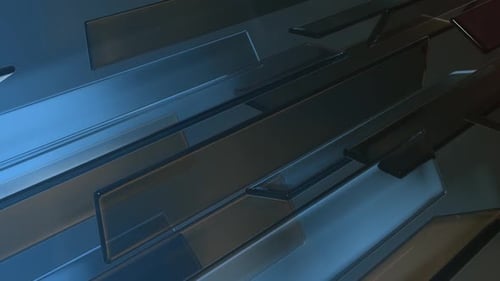 Blue Moving Glass