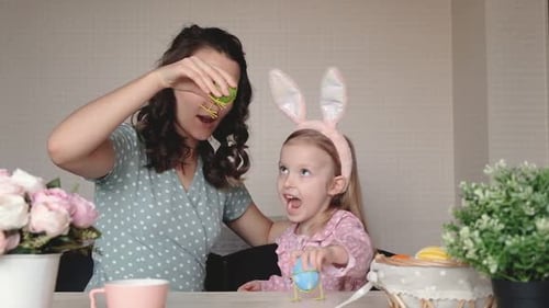 Familienurlaub zu Ostern und Kinderkonzept