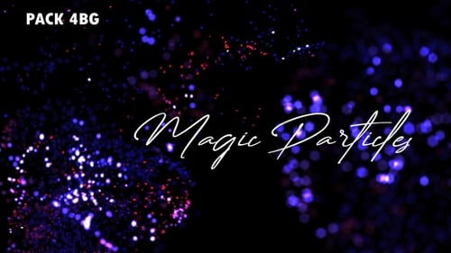 Fluid Abstract Particle Glow Loop Background