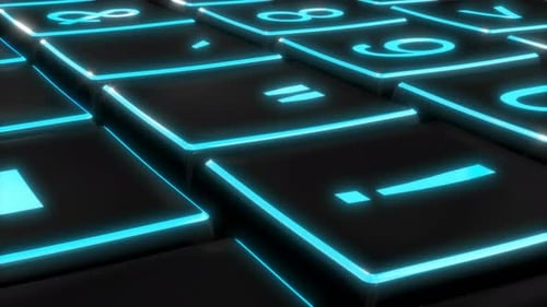 Tastatur Neon Concept Design Moderner Hintergrund Neonlicht