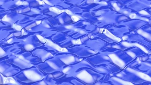 Glossy Blue Metallic Surface Wave Loop