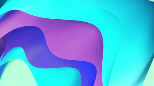 Vibrant Fluid Abstract Waves Loop Background