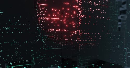 Abstract Digital code, Software developer motion graphic background.
