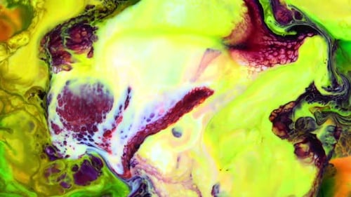 Abstract Inks Blending in Mesmerizing Patterns