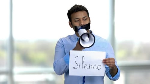 Involuntary Silence Concept