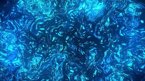 Abstract Blue Fluid Energy Background Loop